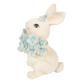 Figurina Iepuras polirasina multicolora 9x10x13 cm