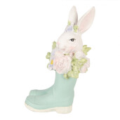 Decoratiune Paste Iepuras polirasina multicolora 9x9x15 cm