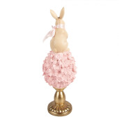 Decoratiune Paste Iepuras polirasina multicolora Ø 11x32 cm