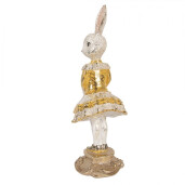 Figurina Iepuras Paste polirasina multicolora Ø 13x36 cm