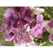Set 2 flori artificiale Hortensii si Feriga 34 cm