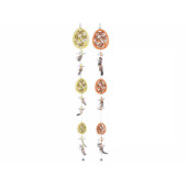 Set 2 decoratiuni suspendabile Paste din lemn 79 cm