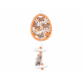 Set 2 decoratiuni suspendabile Paste din lemn 79 cm