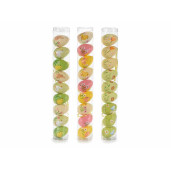 Set 27 oua decorative din plastic multicolor 4x5 cm