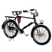 Macheta Bicicleta Retro din metal negru 21 cm x 7 cm x 13 h