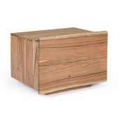 Noptiera 1 sertar din lemn maro Aron 60 cm x 45 cm x 45 h