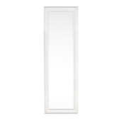 Oglinda decorativa perete cu rama lemn alba Sanzio 42x3x132 cm