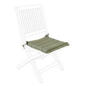 Perna scaun din textil verde Poly 42 cm x 44 cm x 4 h