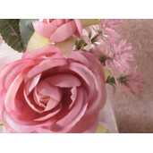 Set 8 crengute Trandafiri artificiali 15 cm
