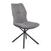 Scaun cu spatar din textil  gri Kepler 66 cm x 50cm x 94h x 49h