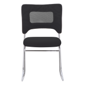 Scaun stivuibil negru crom Delos 47x56x82.5 cm