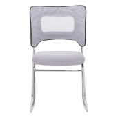 Scaun stivuibil gri crom Delos 47x56x82.5 cm