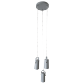 Lustra metal gri Devan 26.3x24.3x117.5 cm 