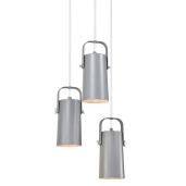 Lustra metal gri Devan 26.3x24.3x117.5 cm 
