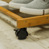 Suport haine bambus Vikir 100x35x174 cm