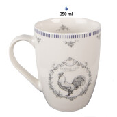 Set 6 cani portelan Cocos 12x8x10 cm, 350 ml