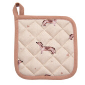 Set 2 servete termice bumbac bej maro Catelus 16x16 cm