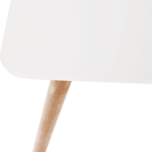 Masa dining MDF alb lemn fag Didier 120x80x74 cm