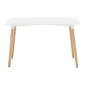 Masa dining MDF alb lemn fag Didier 120x80x74 cm