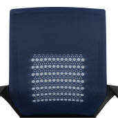 Scaun de birou, albastru inchis negru, Dixor, 58x51x103 cm