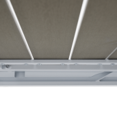 Masa extensibila de gradina otel alb gri Dorio 100/200x100x75 cm