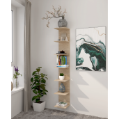 Raft suspendat DTD laminat stejar sonoma Dorna 30x28x190 cm