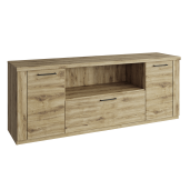 Comoda TV DTD/MDF stejar navarra Dorsi 179,8x41x63,4 cm 
