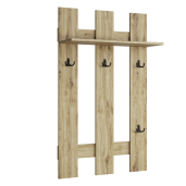 Cuier perete DTD stejar navarra Dorsi 75x27,2x125 cm 