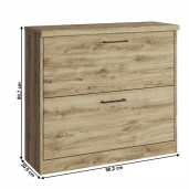 Pantofar DTD mdf stejar navarra Dorsi 90,2x30,6x80,7 cm