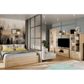 Etajera DTD laminat stejar navarra Dorsi 135x21,6x26,7 cm