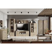 Comoda TV DTD/MDF stejar navarra Dorsi 179,8x41x63,4 cm 