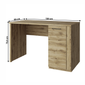 Birou DTD stejar navarra Dorsi 120x60x75.6 cm 