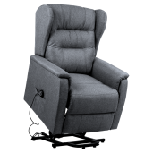 Fotoliu de relaxare pozitionabil gri Douro 78x90-162x86-108 cm