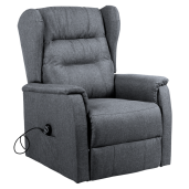 Fotoliu de relaxare pozitionabil gri Douro 78x90-162x86-108 cm