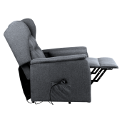 Fotoliu de relaxare pozitionabil gri Douro 78x90-162x86-108 cm