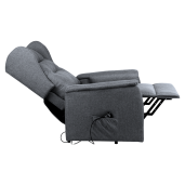 Fotoliu de relaxare pozitionabil gri Douro 78x90-162x86-108 cm