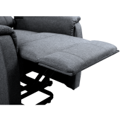 Fotoliu de relaxare pozitionabil gri Douro 78x90-162x86-108 cm
