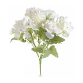 Buchet Hortensii si Trandafiri artificiali albi verzi 30 cm