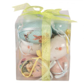 Set 9 oua decorative Paste plastic Ø 5x8 cm