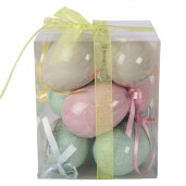 Set 9 oua decorative Paste multicolor Ø 5x8 cm