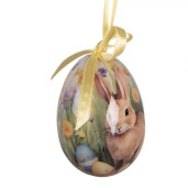 Set 9 oua decorative Paste Iepurasi multicolor Ø 5x8 cm