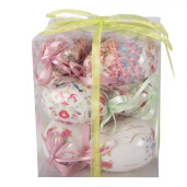 Set 9 oua decorative Paste plastic multicolor Ø 5x8 cm