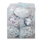 Set 9 oua decorative Paste model flori multicolore Ø 5x8 cm