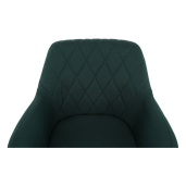 Fotoliu tapiterie textill verde picioare fag Ekin 62x58x82 cm