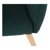 Fotoliu tapiterie textill verde picioare fag Ekin 62x58x82 cm