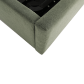 Pat tapiterie textil verde menta Elsie 180x200 cm