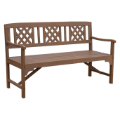 Banca gradina, terasa lemn maro Enela 148x62x86,5 cm