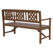 Banca gradina, terasa lemn maro Enela 148x62x86,5 cm