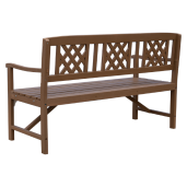 Banca gradina, terasa lemn maro Enela 148x62x86,5 cm