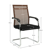 Scaun birou negru maro Esin 55x64x93 cm